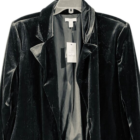 Carlos Santana x Nine West for Kohl’s black velvet blazer, NWT, size 2X. - Picture 3 of 7